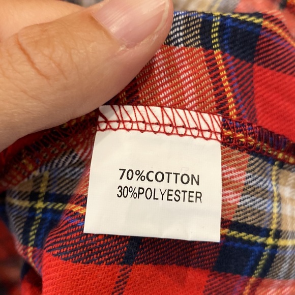 NWOT Shirley & Stone bleached flannel size small - Picture 4 of 5
